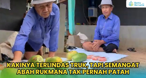 Abah Rukmana Tetap Berjuang Meski Satu Kaki