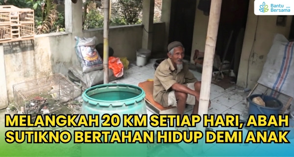 Abah Sutikno, Mengais Rongsok 20 KM Sehari Demi Anak-Anaknya