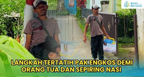 Langkah Tertatih Pak Engkos Demi Orang Tua Dan Sepiring Nasi