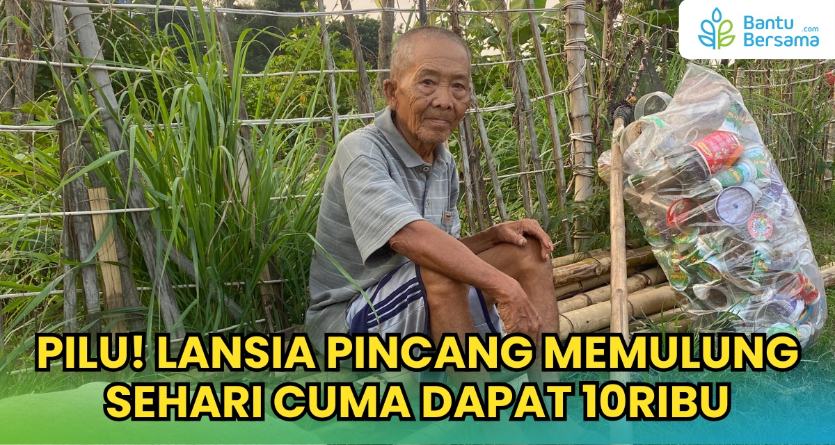 Pilu! Lansia Pincang Memulung Sehari Cuma Dapat 10 Ribu