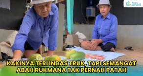 Abah Rukmana Tetap Berjuang Meski Satu Kaki