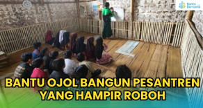 Bangunan Rapuh Tak Padamkan Semangat Santri