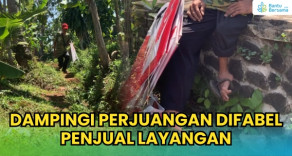 Dampingi Perjuangan Difabel Penjual Layangan