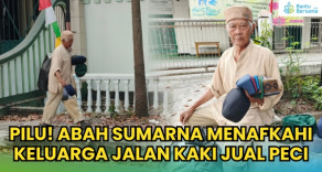 Pilu! Abah Sumarna Jalan Kaki Jualan Peci Demi Keluarga