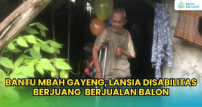 Sering Dihina Disabilitas, Abah Tetap Jualan Demi Bertahan Hidup